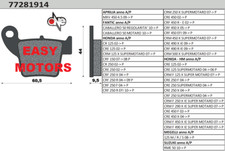 Paire Plaquette de Frein