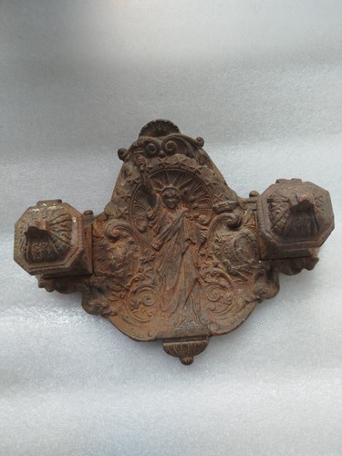 Rare encrier fonte fer - de,