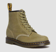 Dr Martens Doc 8 Trou 1460 Olive Muet Nubuck Tanné 31695357
