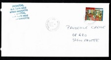 976 MAYOTTE   Lettre timbre