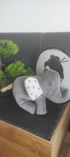 Doudou éléphant gris marron