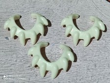 PLAYMOBIL X3 COLLIERS CROCS BLANCS IVOIRE INDIENS 3015 3040 3097