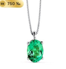 Collier blanc 18k 750 - or,