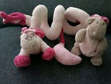 2010?Doudou Spirale d'Activités Victoria et Lucie Rose Dragon Noukies Noukie's 