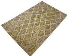 Tapis Vert Beige Gris 100%
