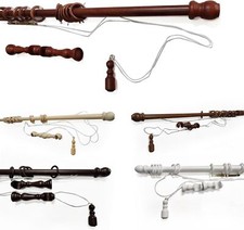 Barre Store Bois ø35mm Naturel Noyer Cerise Blanc Orme Plusieurs Mesures