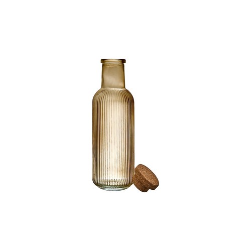 Bouteille verre striée - bouteille,