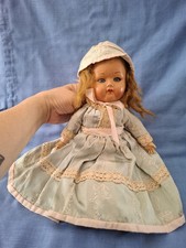 ANCIENNE POUPÉE H 116 CARTON BOUILLI, PAILLE, YEUX DORMEURS?