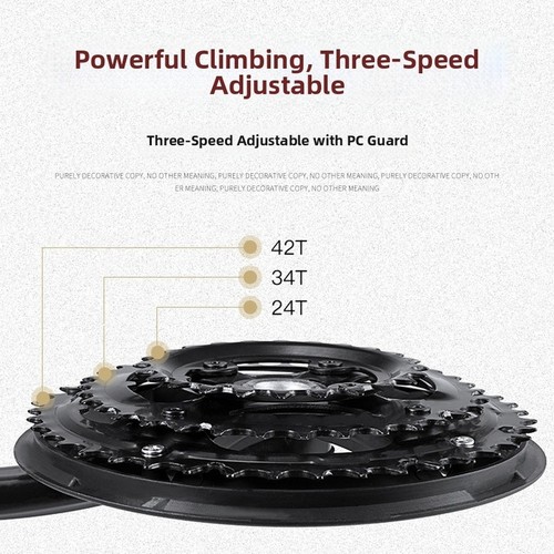 Pédalier pour vtt 24t 34t - pour,