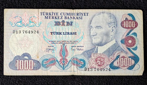 Billet turquie 1000 lira - billet,