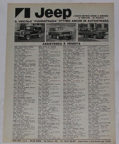 Advert pubblicità 1981 - advert,