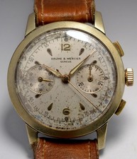 MONTRE ANCIENNE CHRONOGRAPHE BAUME & MERCIER 1950 LANDERON 248 VINTAGE WATCH
