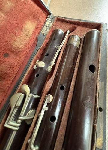 Antique wooden flute buffet - antique,