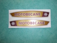 Paire autocollants dorés réservoir Mobylette Motobécane 40