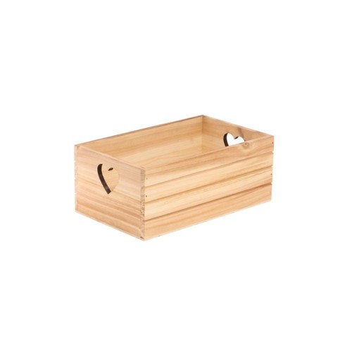 Cagette bois poignée ur - cagette, c?'ur
