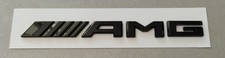 Sticker Badge Mercedes AMG Noir Brillant 3D Emblème Logo Coffre 18.5x1.8