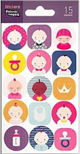 Stickers  bébé garçon planche 14 cm x 7 cm scrapbooking autocollants