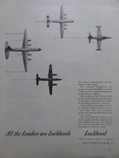 4/1949 PUB LOCKHEED CONSTELLATION CONSTITUTION SHOOTING STAR NEPTUNE ORIGINAL AD