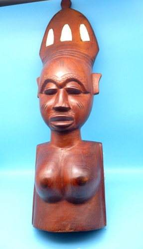 Statuette africaine buste - statuette,