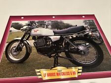 Matchless 500 Harris G80 1987 fiche carte moto passion collection Atlas