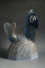 COUVERCLE DE VEILLEUSE EN VERRE ART DECO PIERRE D'AVESN - CIRCA 1930