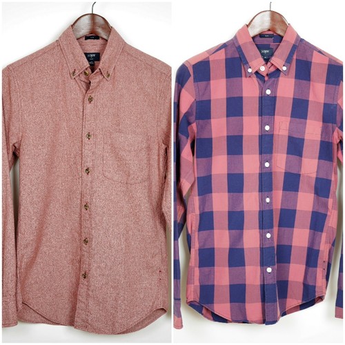 Crew men pink - pink, plaid
