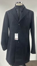 Manteau Modèle FAY Col Détachable Bleu Laine Fabriqué En Italie 46 54 56 58 Neuf