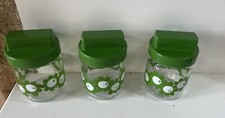 HENKEL 3 Petits bocaux Bocal Pot vintage Vert Collection Déco 0,45L Cuisine