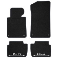 BM06-1 Jeu Tapis Sol Velour STREAK Gris pour BMW Serie 3 E46 1998-2004 Berline,