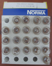 Lot de 20 ampoules NORMA 6V 6W