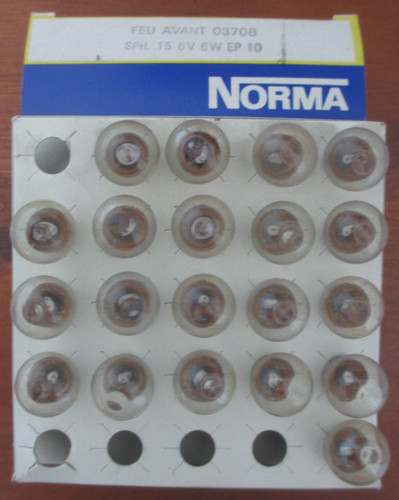 Lot ampoules norma 6v 6w - lot, de