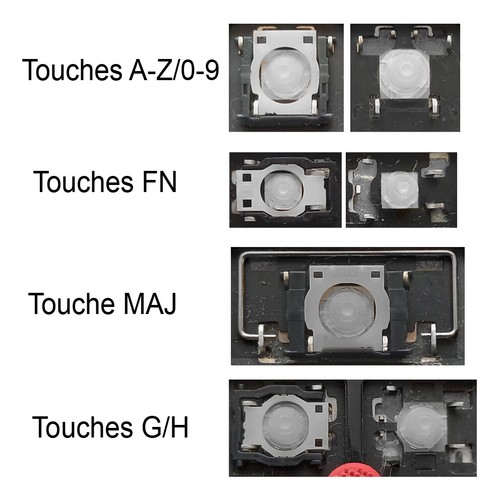 Touche clavier français - clavier,