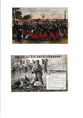 Ww1 lot postcards verdun - ww1,