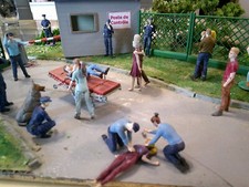 POSTE de CONTROL Compatible SCALEXTRIC CARRERA figurine 1/32