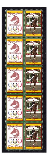 Olympic equestrian gold strip - olympic,