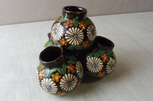 Ancien petit vase boule - , pique