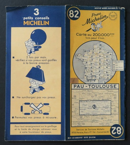 Carte michelin old map - michelin, n°