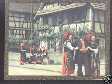 sous verre ancien scène