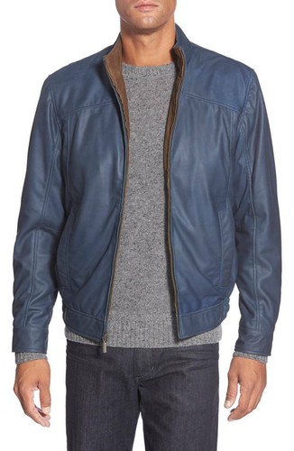 Veste cuir véritable - veste,