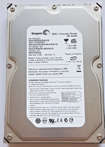 Disque dur 250 ide - disque,