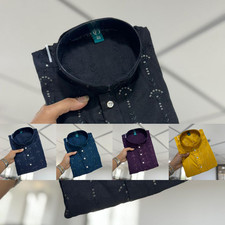 Homme Pakistanais Kurta Pyjama Ensemble Sherwani Indien Suit Mariage Soirée Mari