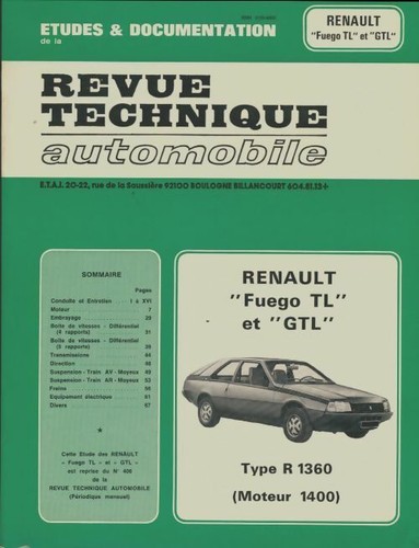 Renault fuego gtl - gtl,