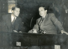 Alexander Boker et Herbert Blankenhorn Vintage silver print,observateurs allem