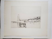 Pierre Guastalla. L'arrivé à Saint-Tropez (1931). Pointe sèche originale.