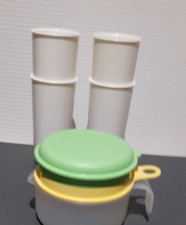 PRESSE CITRON + 4 GOBELETS  Blanc 150ml  Tupperware