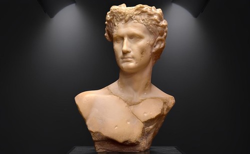 Buste césar auguste - auguste,, une