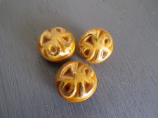 boutons en céramique style Line Vautrin