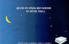 Publicité Advertising 0825 1988  matelas Treca toute une gamme  2 pages
