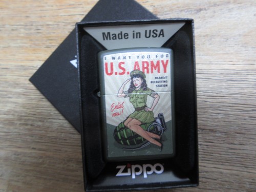Pin zippo army limited - pin-up,