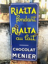 PLAQUE EMAILLÉE CHOCOLAT MENIER
